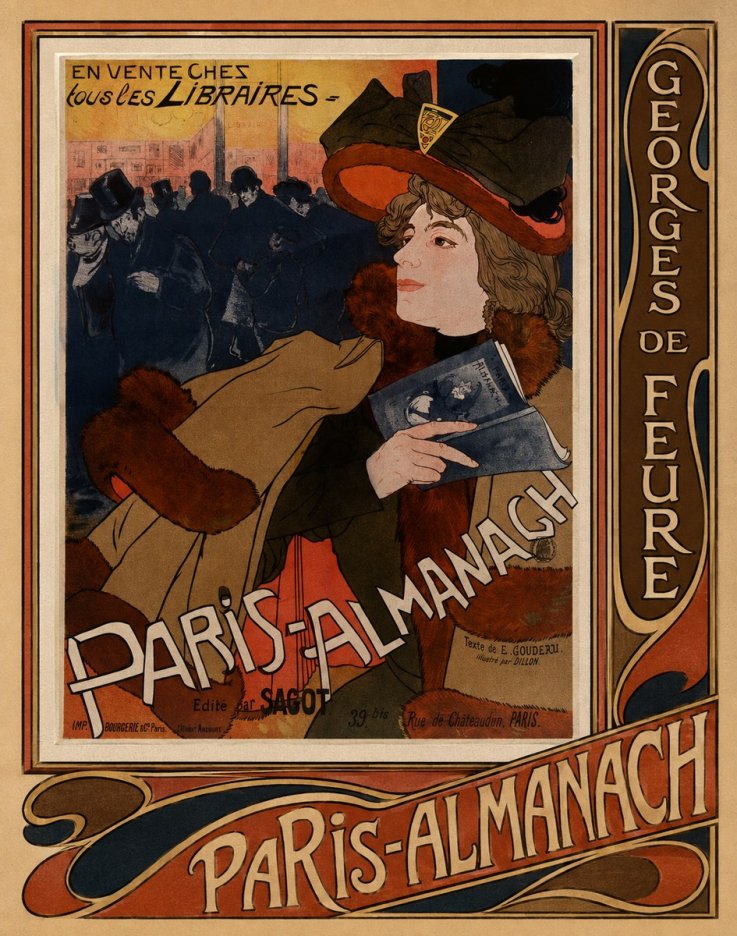 Georges de Feure Paris-almanach III No3 - Plakat