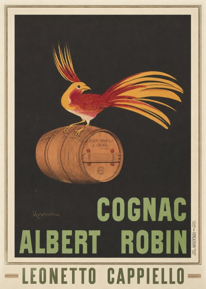 Leonetto Cappiello Cognac Albert Robin No1 - Plakat