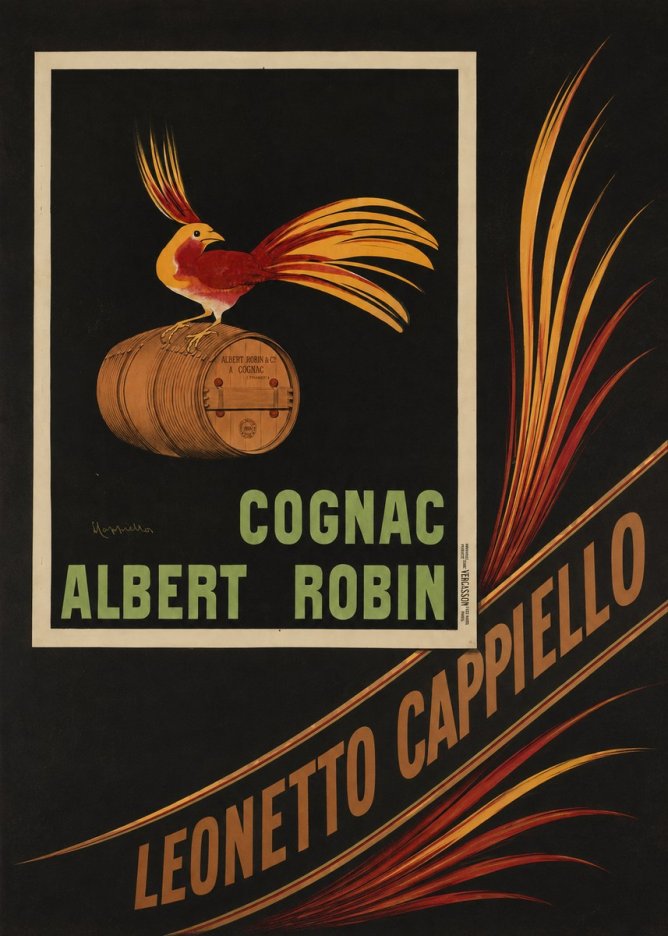 Leonetto Cappiello Cognac Albert Robin No5 - Plakat