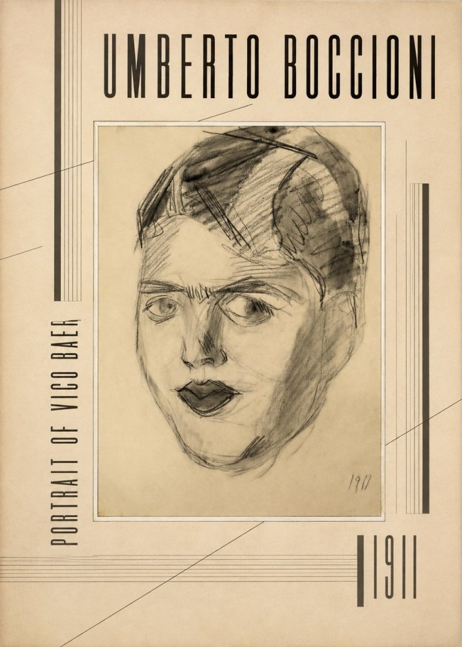 Umberto Boccioni Portrait of Vico Baer No3 - Plakat