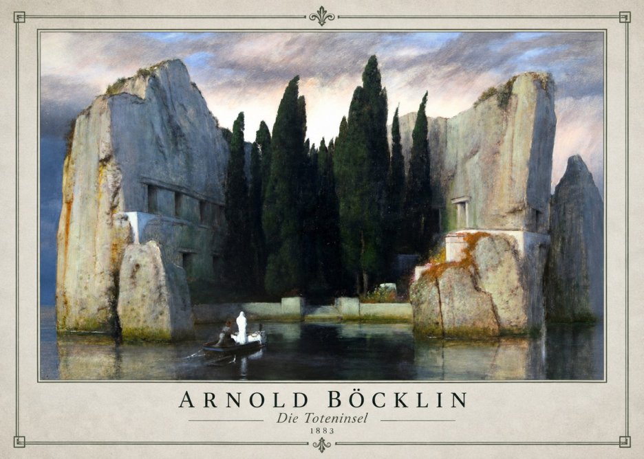Arnold Böcklin Die Toteninsel VII No1 - Plakat
