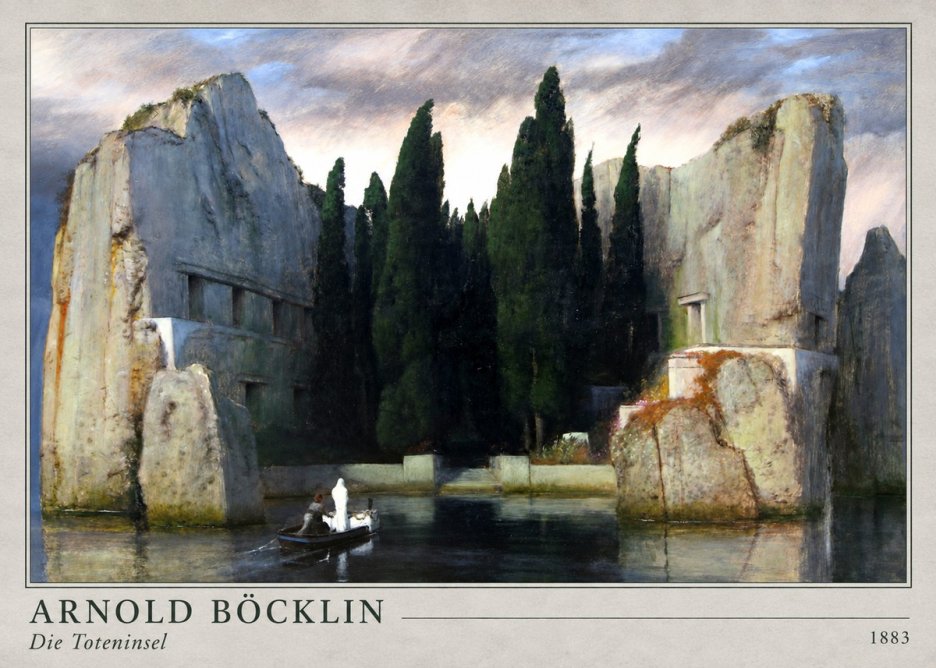 Arnold Böcklin Die Toteninsel VII No4 - Plakat