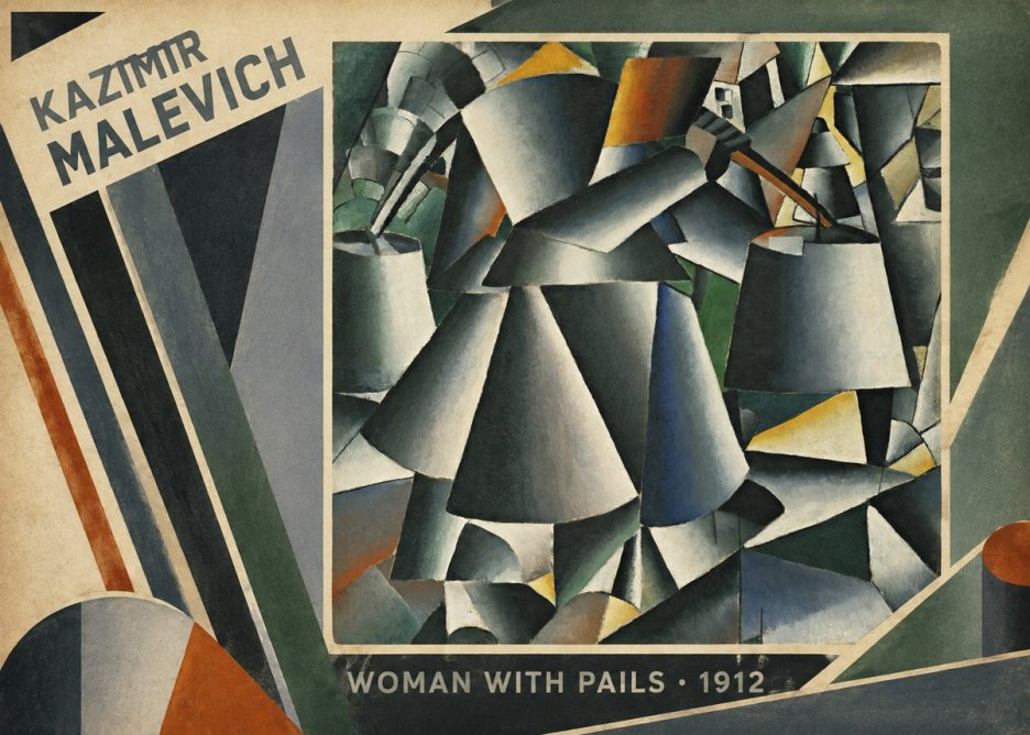 Kazimir Malevich Woman with Pails No2 - Plakat