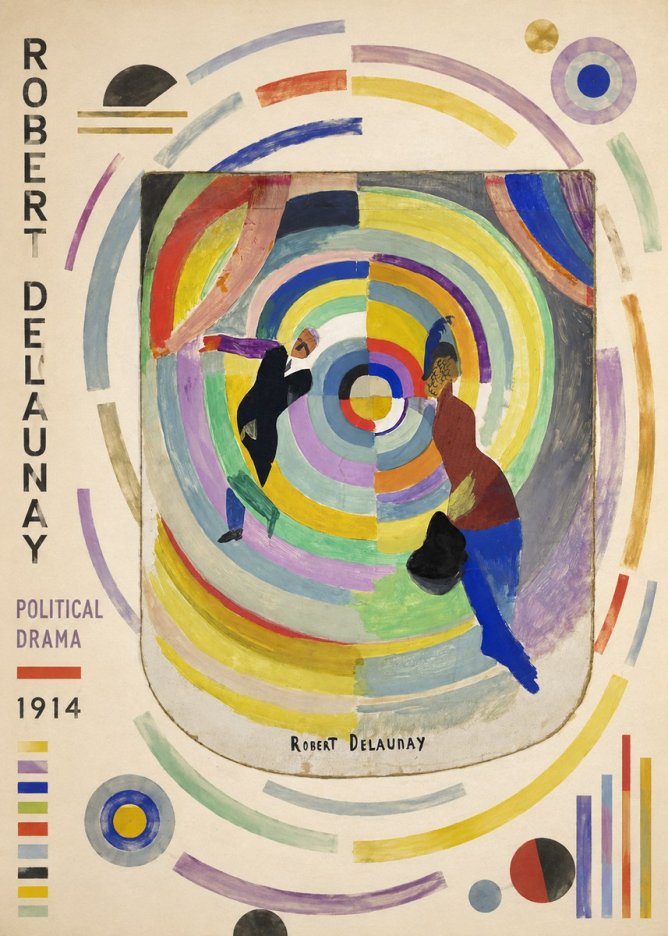 Robert Delaunay Political Drama No5 - Plakat