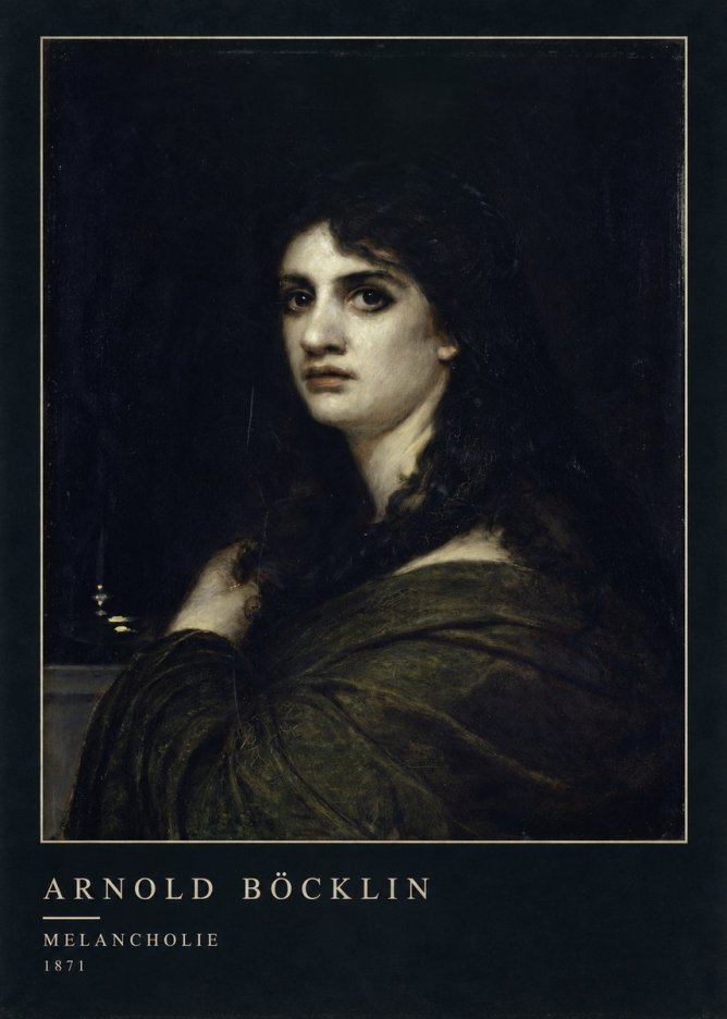 Arnold Böcklin Melancholie No4 - Plakat