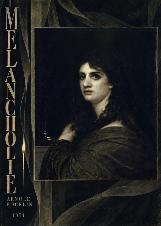 Arnold Böcklin Melancholie No6 - Plakat