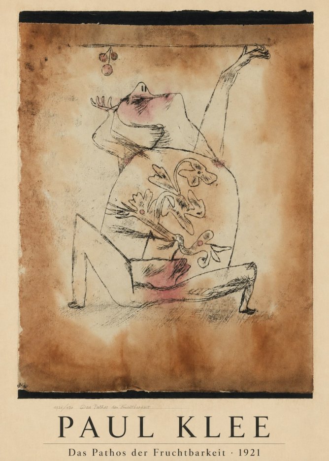 Paul Klee Das Pathos Der Fruchtbarkeit No1 - Plakat