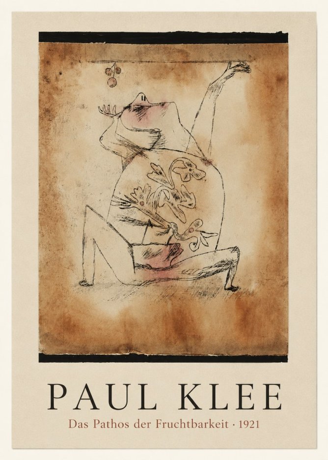 Paul Klee Das Pathos Der Fruchtbarkeit No3 - Plakat