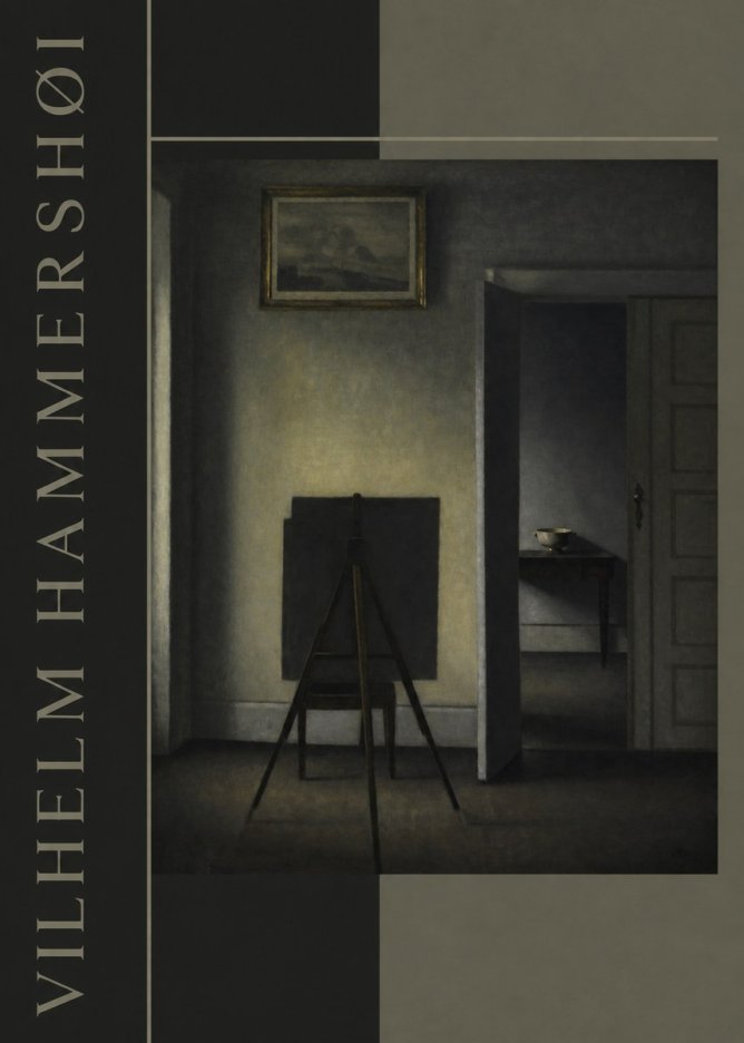 Vilhelm Hammershøi Interior with the Artist's Easel III No4 - Plakat