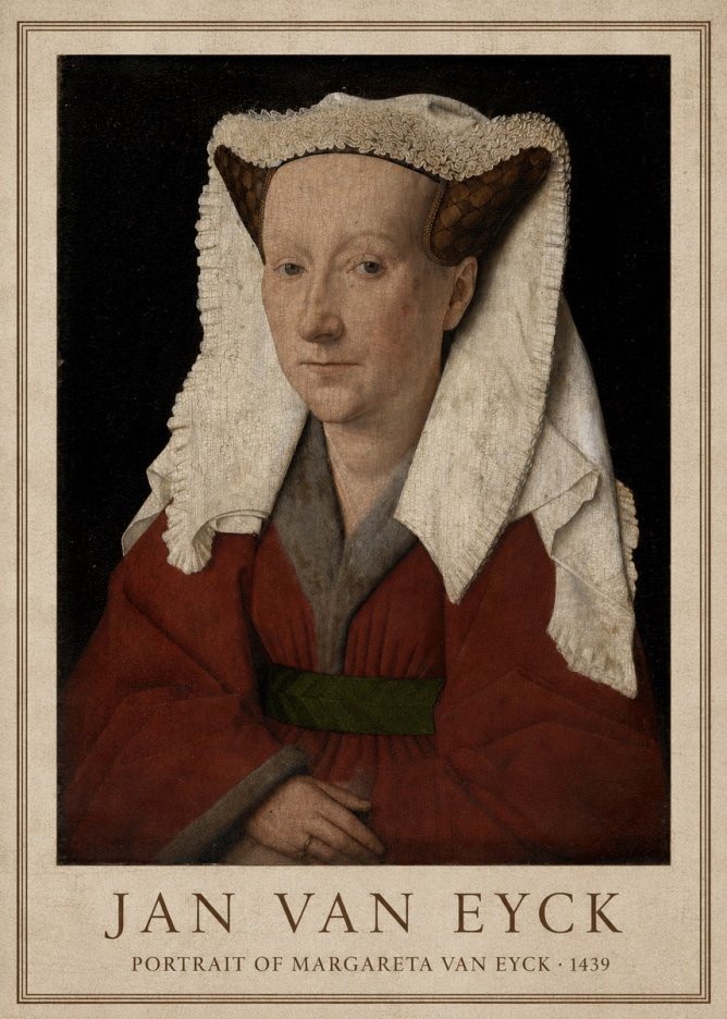 Jan van Eyck Portrait of Margareta Van Eyck No1 - Plakat