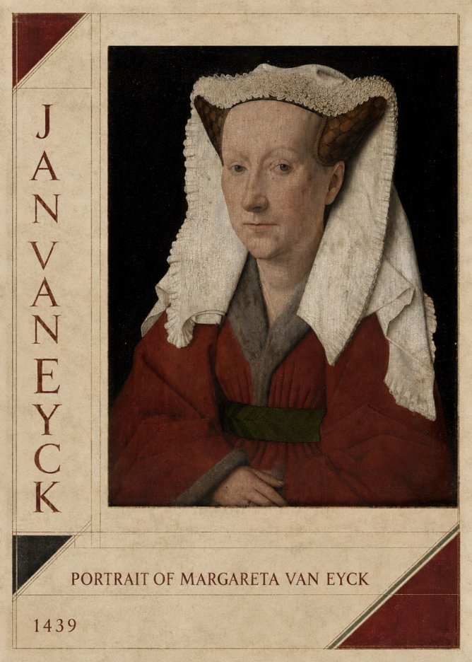 Jan van Eyck Portrait of Margareta Van Eyck No2 - Plakat
