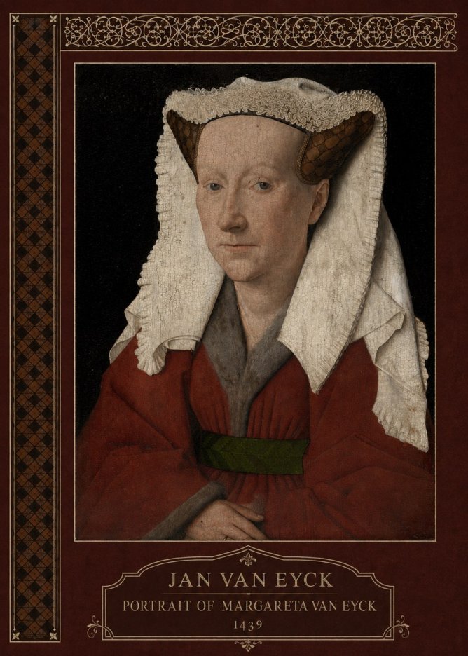 Jan van Eyck Portrait of Margareta Van Eyck No6 - Plakat