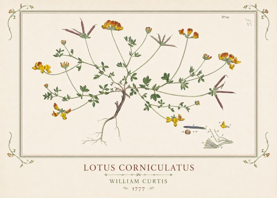 William Curtis Lotus Corniculatus III No1 - Plakat