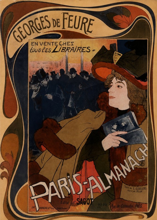 Georges de Feure Paris-almanach IV No2 - Plakat