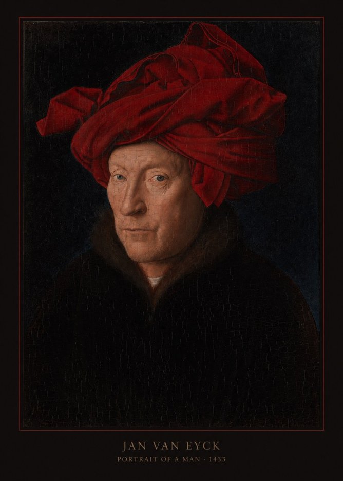 Jan van Eyck Portrait of a Man IV No5 - Plakat