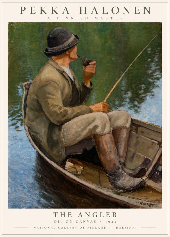 Pekka Halonen The Angler No1 - Plakat