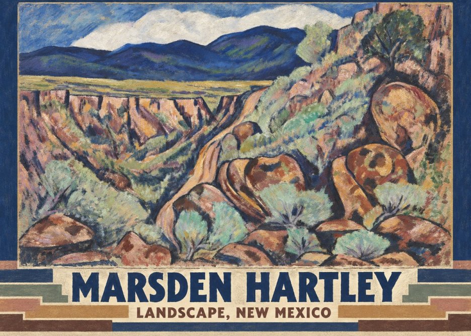 Marsden Hartley Landscape, New Mexico No3 - Plakat