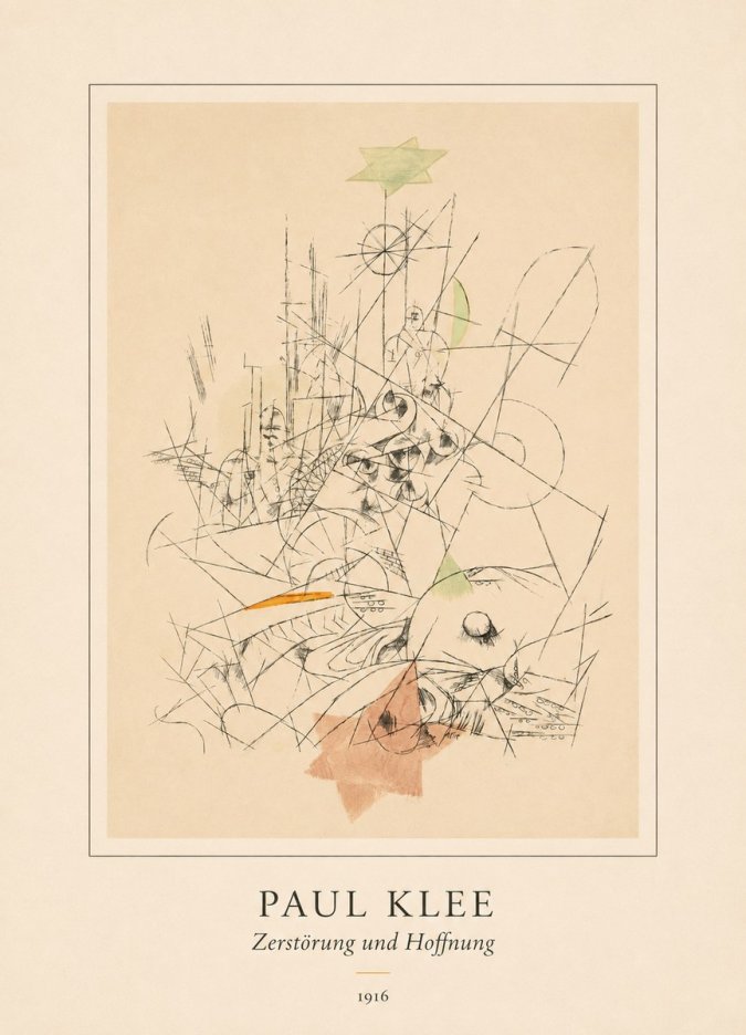 Paul Klee Zerstörung Und Hoffnung II No4 - Plakat