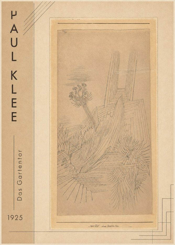 Paul Klee Das Gartentor I No2 - Plakat