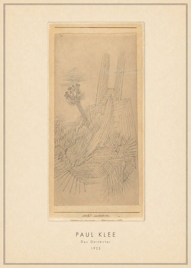 Paul Klee Das Gartentor I No3 - Plakat