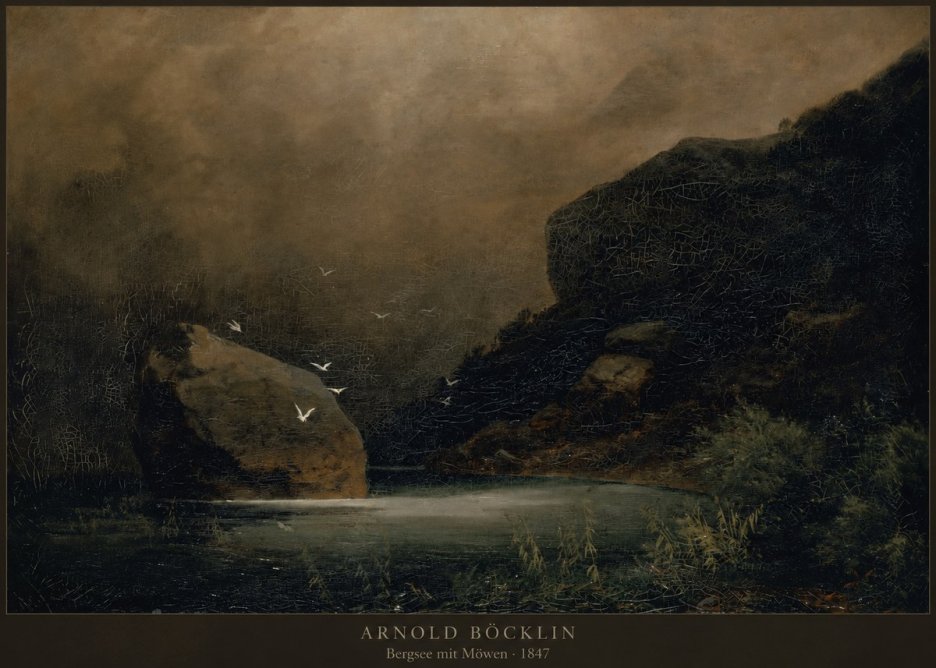 Arnold Böcklin Bergsee Mit Möwen No2 - Plakat