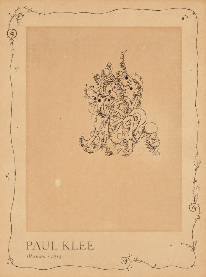 Paul Klee Blumen II No3 - Plakat