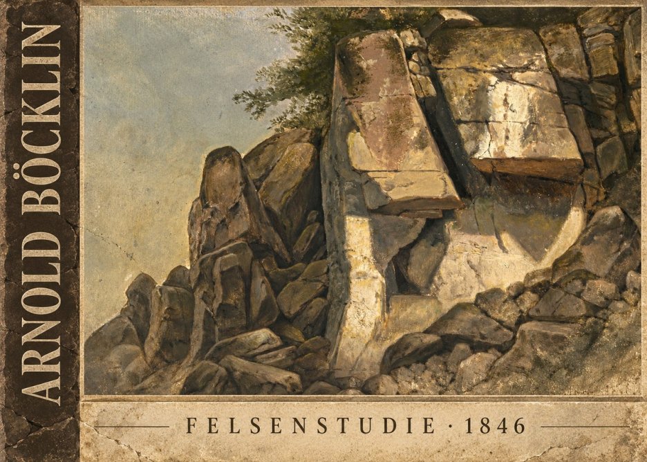 Arnold Böcklin Felsenstudie No3 - Plakat