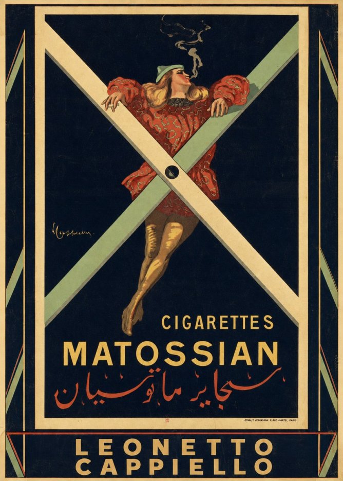 Leonetto Cappiello Cigarettes Matossian No5 - Plakat