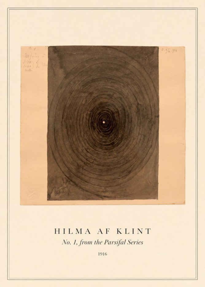 Hilma af Klint No. 1, from the Parsifal Series No3 - Plakat