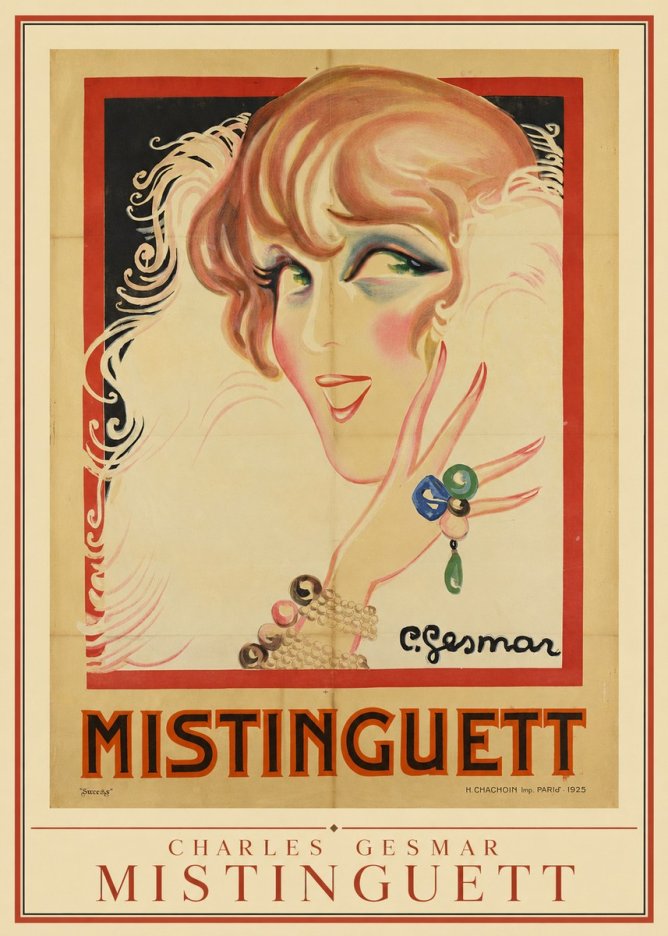 Charles Gesmar Mistinguett No4 - Plakat