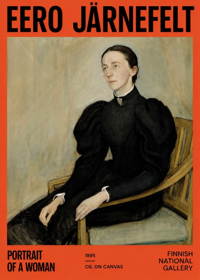 Eero Järnefelt Portrait of a Woman No2 - Plakat