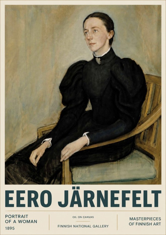 Eero Järnefelt Portrait of a Woman No4 - Plakat
