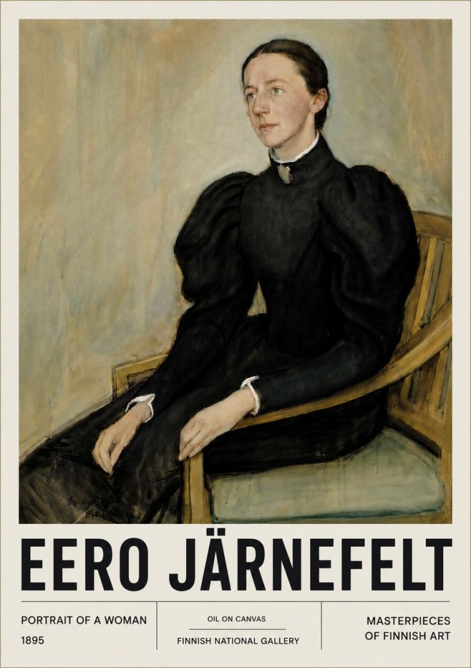 Eero Järnefelt Portrait of a Woman No6 - Plakat