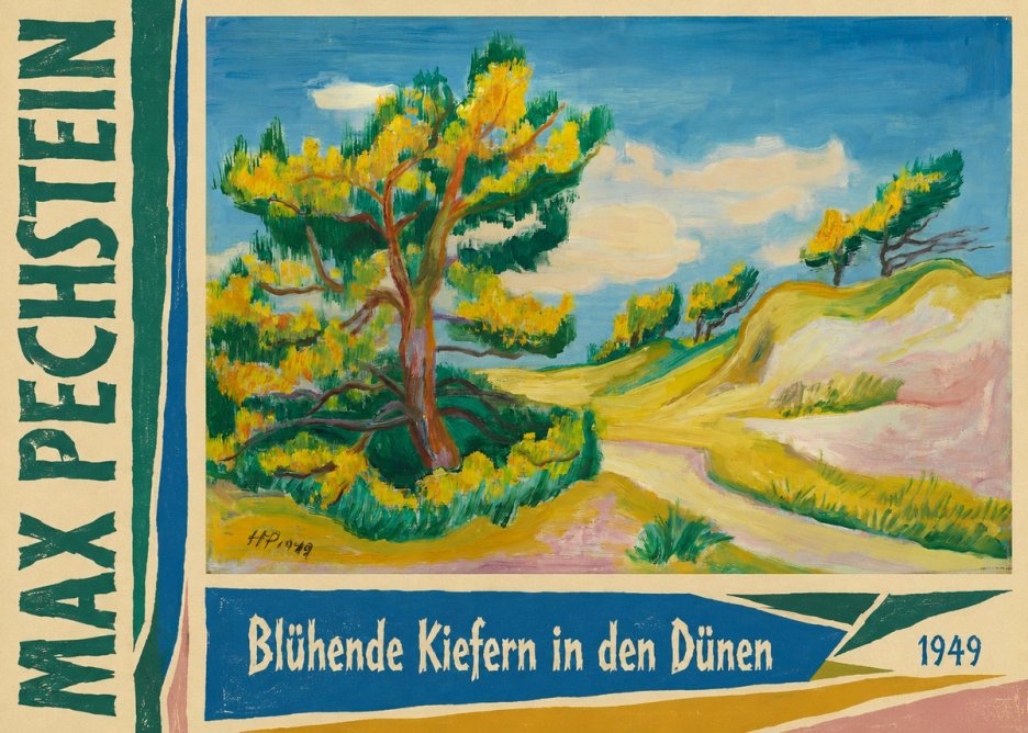 Max Pechstein Blühende Kiefern in Den Dünen No2 - Plakat