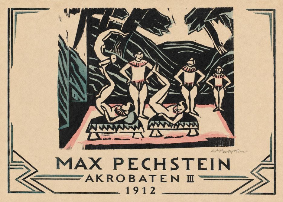 Max Pechstein Akrobaten Iii No3 - Plakat