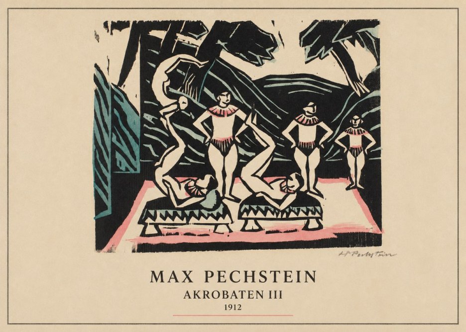 Max Pechstein Akrobaten Iii No4 - Plakat
