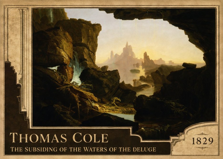 Thomas Cole The Subsiding of the Waters of the Deluge II No2 - Plakat