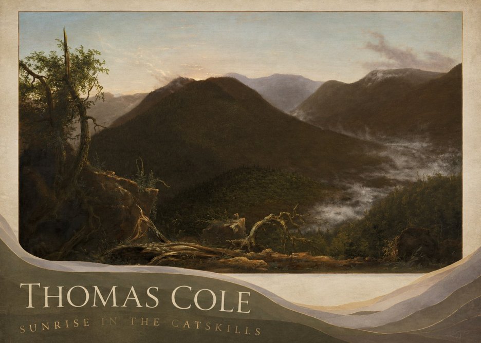Thomas Cole Sunrise in the Catskills II No2 - Plakat