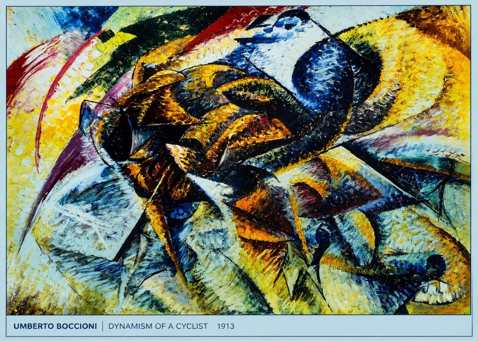 Umberto Boccioni Dynamism of a Cyclist II No5 - Plakat