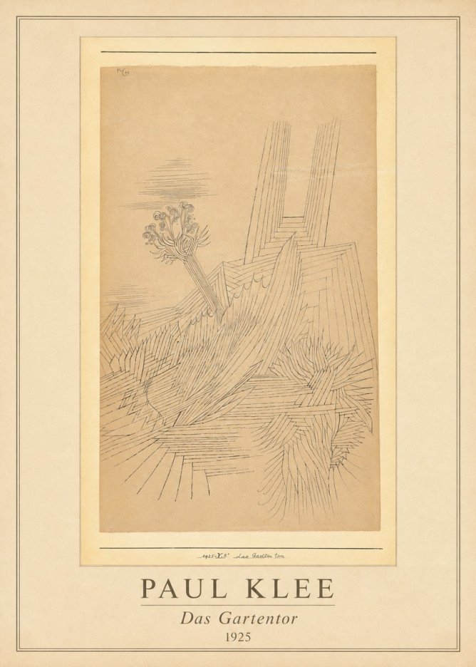 Paul Klee Das Gartentor II No1 - Plakat