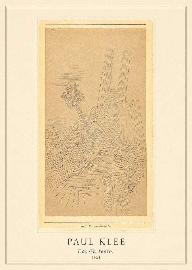 Paul Klee Das Gartentor II No5 - Plakat