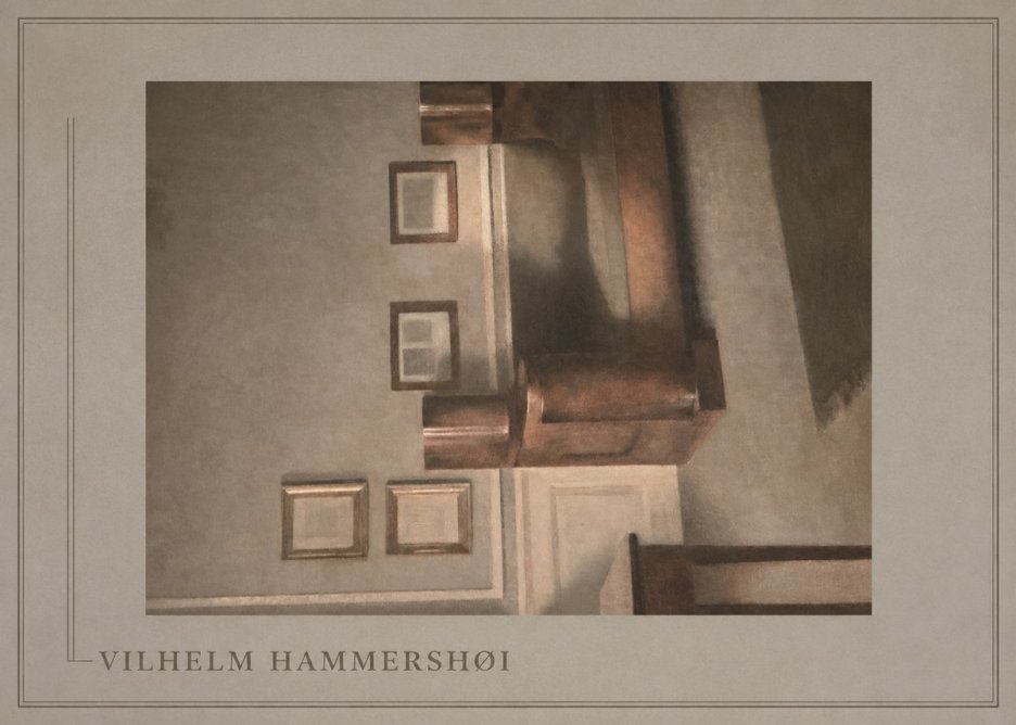 Vilhelm Hammershøi Interior II No1 - Plakat