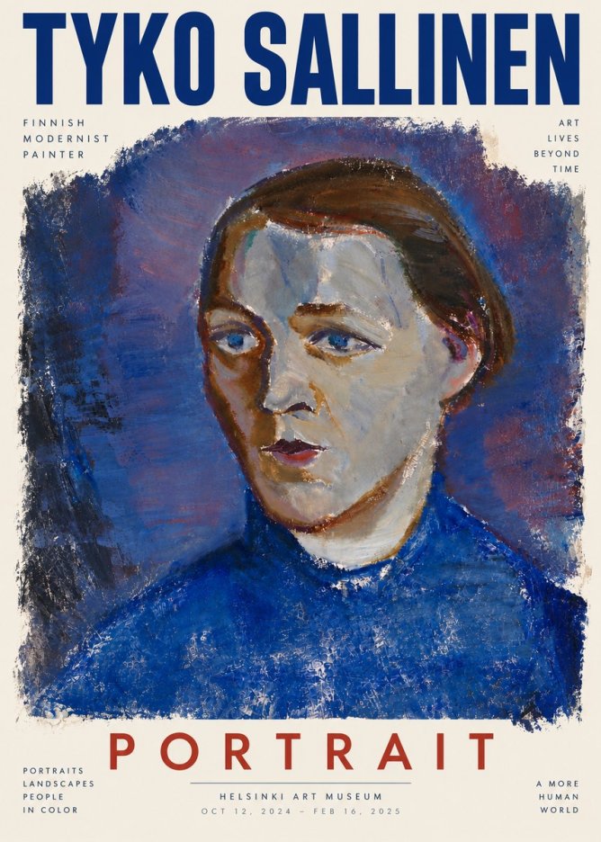 Tyko Sallinen Portrait II No6 - Plakat