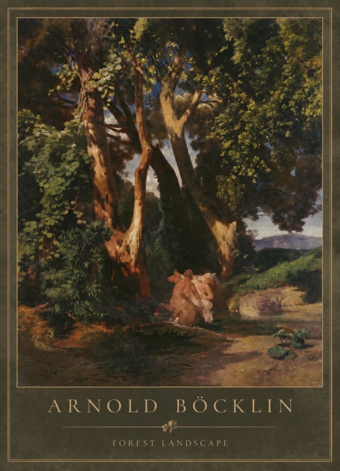 Arnold Böcklin Forest Landscape No6 - Plakat