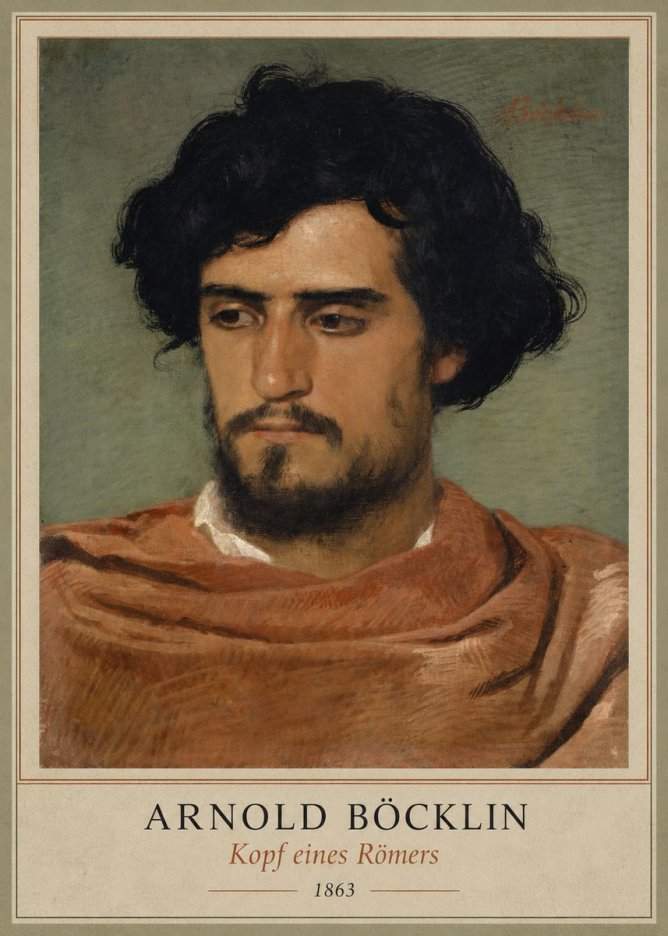 Arnold Böcklin Kopf Eines Römers No1 - Plakat