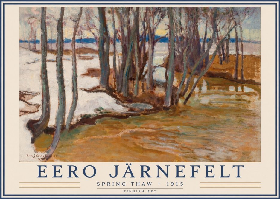 Eero Järnefelt Spring Thaw No3 - Plakat