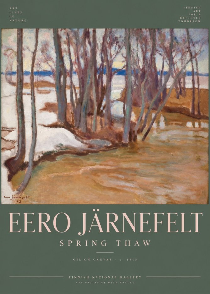 Eero Järnefelt Spring Thaw No6 - Plakat