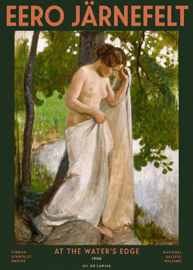 Eero Järnefelt At the Water's Edge No3 - Plakat
