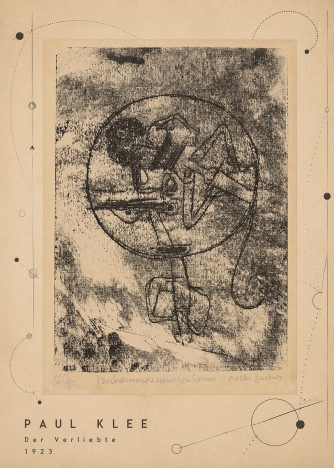 Paul Klee Der Verliebte III No3 - Plakat