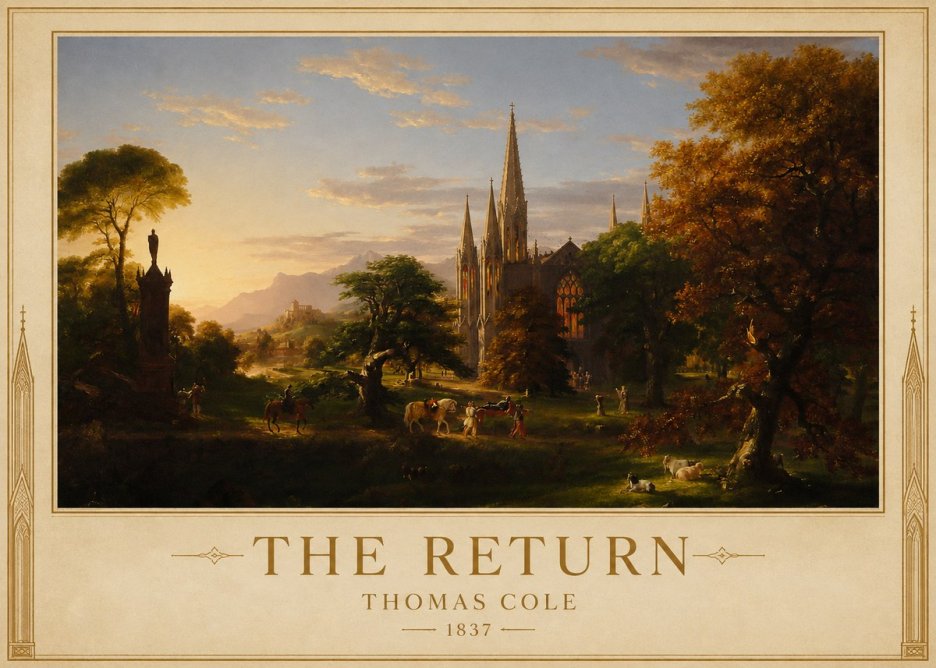 Thomas Cole The Return III No1 - Plakat